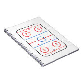 Ice Rink Diagram Hockey Game Decor Notitieboek (Rechterzijde)