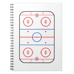 Ice Rink Diagram Hockey Game Decor Notitieboek