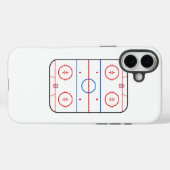 Ice Rink Diagram Hockey Game Grafisch Case-Mate iPhone Case (Achterkant (horizontaal))
