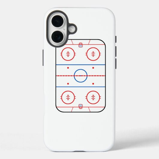 Ice Rink Diagram Hockey Game Grafisch Case-Mate iPhone Case (Achterkant)