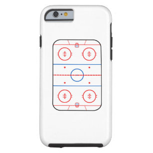 Ice Rink Diagram Hockey Game Grafisch Tough iPhone 6 Hoesje