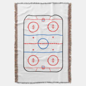 Ice Rink Diagram Hockey Game Grafisch Deken (Voorkant Verticaal)