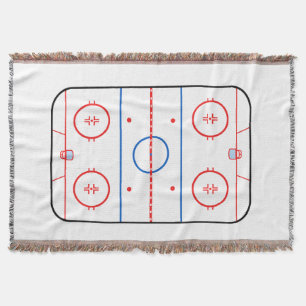 Ice Rink Diagram Hockey Game Grafisch Deken