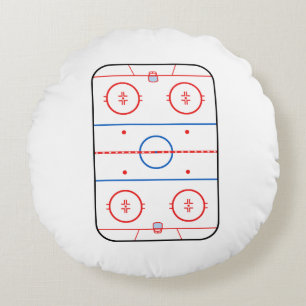 Ice Rink Diagram Hockey Game Grafisch Rond Kussen