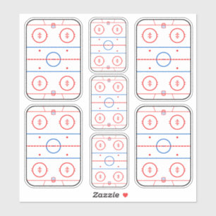 Ice Rink Diagram Hockey Game Grafisch Sticker