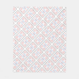 Ice Rink Diagram Hockey Game Style Fleece Deken