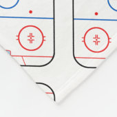 Ice Rink Diagram Hockey Game Style Fleece Deken (Hoek)