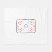 Ice Rink Diagram Hockey Game Style Fleece Deken (Voorkant (Horizontaal))