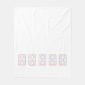 Ice Rink Diagram Hockey Game Style Fleece Deken (Voorkant)