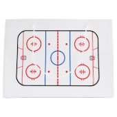 Ice Rink Diagram Hockey Game Style Large Cadeautasje (Voorkant)