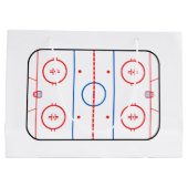 Ice Rink Diagram Hockey Game Style Large Cadeautasje (Achterkant)