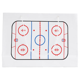 Ice Rink Diagram Hockey Game Style Large Cadeautasje