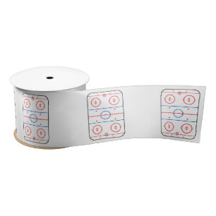 Ice Rink Diagram Hockey Game Style Satijnen Lint