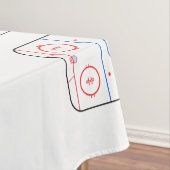 Ice Rink Diagram Hockey Game Style Tafelkleed (Voorbeeld)