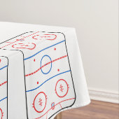 Ice Rink Diagram Hockey Game Style Tafelkleed (Voorbeeld)