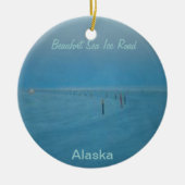 Ice Road met kerstversiering Keramisch Ornament (Voorkant)