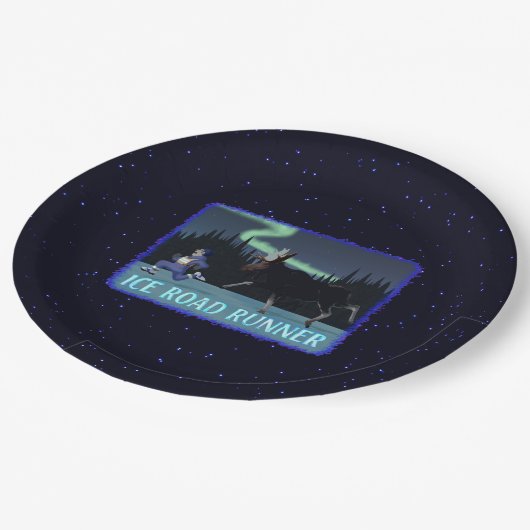 Ice Road Runner Papieren Bordje (Gekanteld)