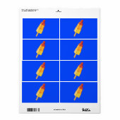 Ice Rocket Etiket (Full Sheet)