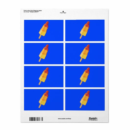 Ice Rocket Etiket (Full Sheet)