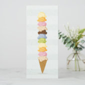 Ice roomnodigingskaart kaart (Staand voorkant)