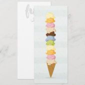 Ice roomnodigingskaart kaart (Voorkant / Achterkant)