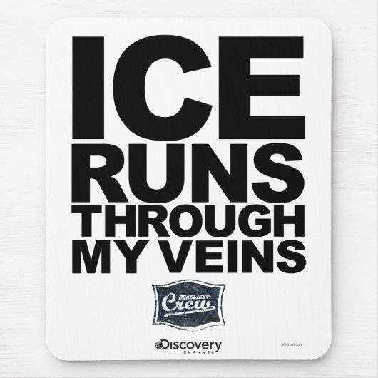 Ice Runs Mousepad Muismat (Voorkant)