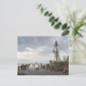 Ice Scene nabij een Wooden Observatietoren Briefkaart (Staand voorkant)