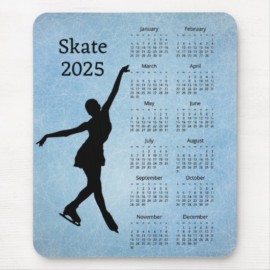 Ice Schaats 2025 Kalender Muismat (Voorkant)