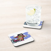 Ice schaats Dance Bier Onderzetter (Rechterzijde)