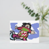 Ice schaats Dance Briefkaart (Staand voorkant)