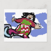 Ice schaats Dance Briefkaart (Voorkant)