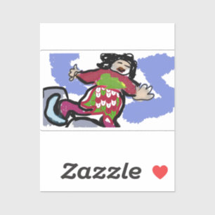 Ice schaats Dance Sticker