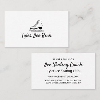 Ice Schaats Design, Ice Skater, Ice Skating Coach Visitekaartje