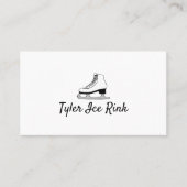 Ice Schaats Design, Ice Skater, Ice Skating Coach Visitekaartje (Voorkant)