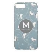 Ice-schaats en sneeuwvlok op maat Case-Mate iPhone case (Achterkant)