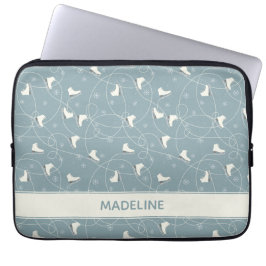 Ice Schaats en Snowflake Pattern Laptop Sleeve