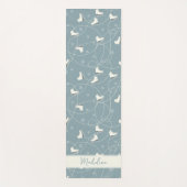 Ice Schaats en Snowflake Pattern Yoga Mat (Voorkant)