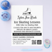 Ice Schaats ontwerp, schaatsles Adverteren Flyer (Enkel)