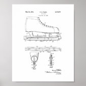 Ice Schaats Patent Poster (Voorkant)