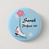 Ice Schaats Ronde Button 5,7 Cm (Voorkant)