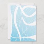 Ice Schaats SCHAATSEN verjaardagsfeestje Uitnodigi Kaart (Achterkant)