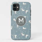 Ice schaats & sneeuwvlok op maat Case-Mate iPhone case (Achterkant)