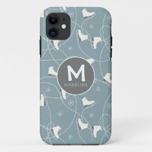 Ice schaats & sneeuwvlok op maat Case-Mate iPhone case
