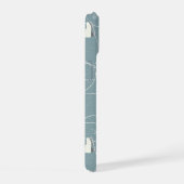 Ice schaats & sneeuwvlok op maat iPhone 15 case (Rechterkant)