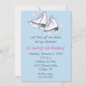 Ice Schaats-uitnodigingen Kaart (Voorkant)