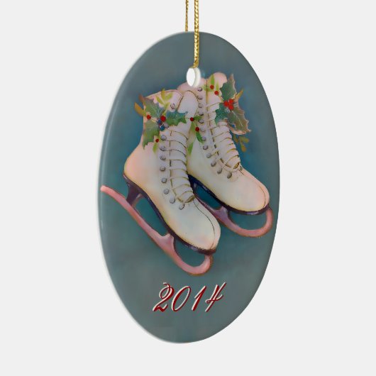 Ice-Schaatsen 2014 Keramisch Ornament (Rechts)