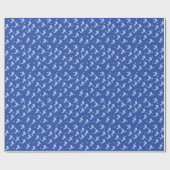 Ice Schaatsen Blue Wrapping Paper Cadeaupapier (Vlak)