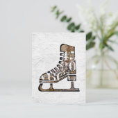 Ice Schaatsen Briefkaart - Mengsels in de kunstmed (Staand voorkant)