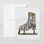 Ice Schaatsen Briefkaart - Mengsels in de kunstmed (Voorkant / Achterkant)
