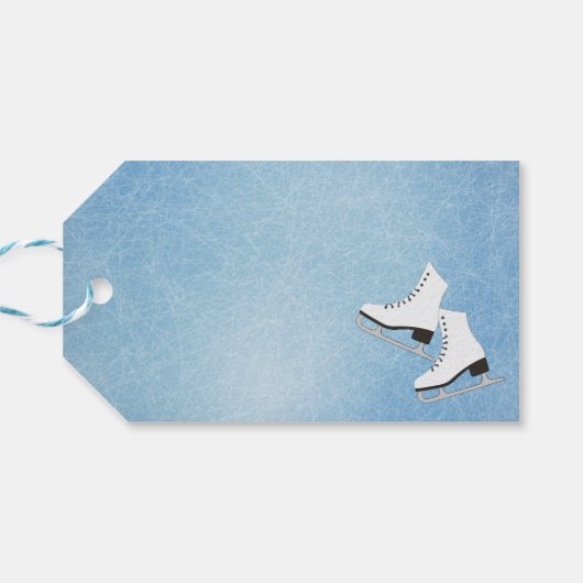 Ice Schaatsen Design Gift Label Cadeaulabel (Achterkant Horizontaal)